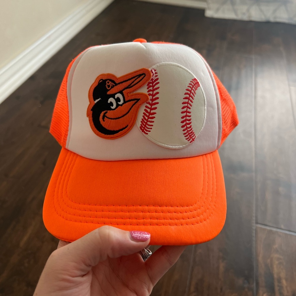 Baltimore Orioles Orange & White Trucker Baseball Hat OS